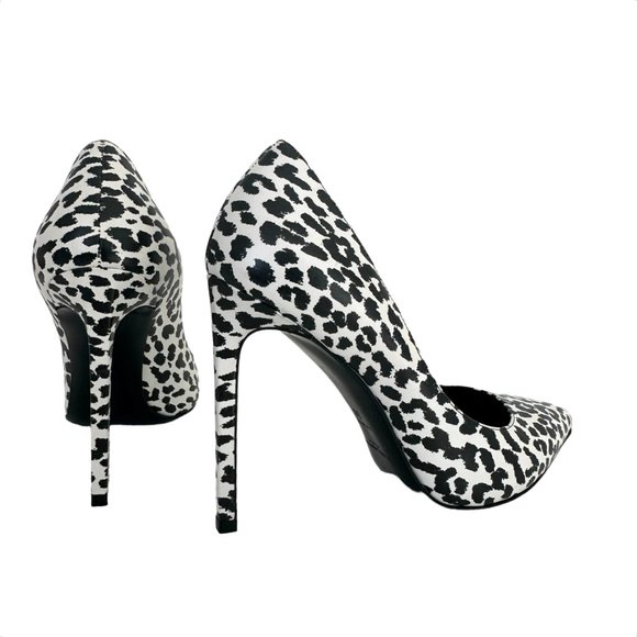 Saint Laurent Black & White Heels - Picture 5 of 6